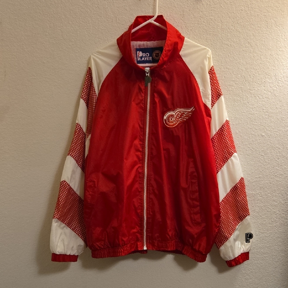 Vintage Pro Player NHL Detroit Red Wings Jacket - Red - XL